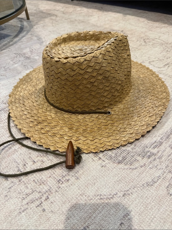 Accessories - Woven Straw Fedora Hat in Natural Tan